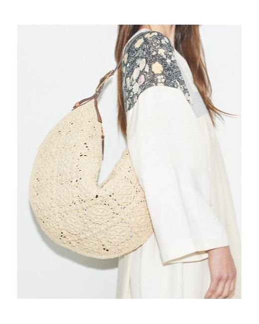Tory Burch Metallic T Monogram Balloon Bag