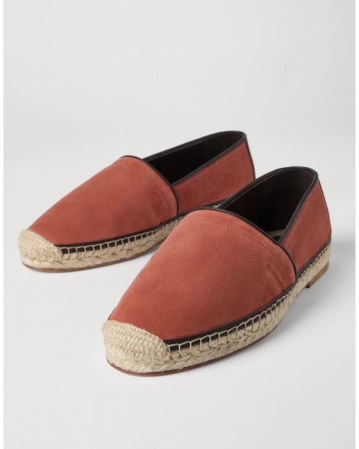 Brunello Cucinelli Brown Straw Casual Shoes for men