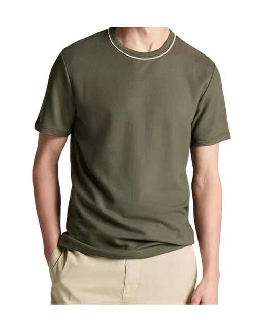 Vince Green Tipped Pima Cotton Piqué T-Shirt for men