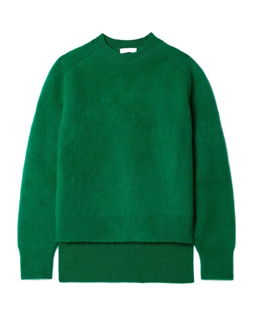 Rabanne Green Brushed Wool Sweater