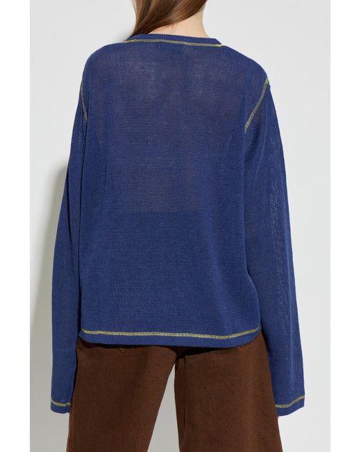 Carne Bollente Blue Spell It Out Sweater for men