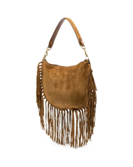 Isabel Marant White Fringed Shoulder Bag