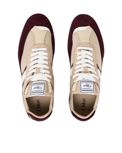 Chloé Multicolor Kick Low Top Sneakers