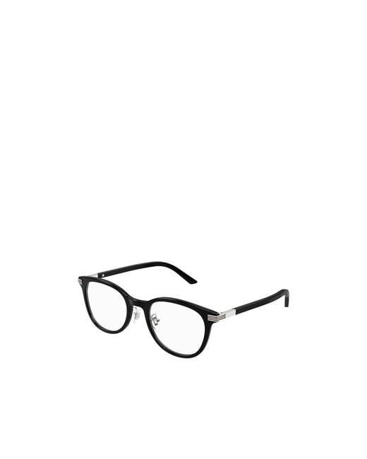 Gucci White Eyewear Oval Frame Glasses for men