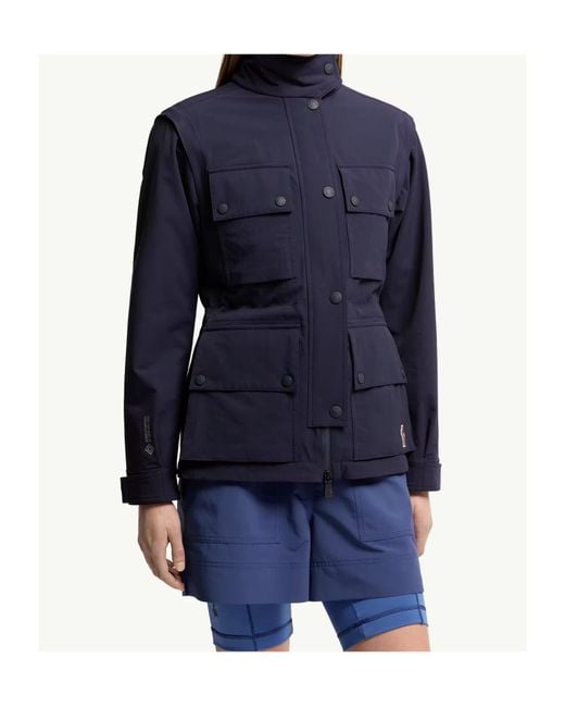 Moncler Blue Mathes 2-In-Field Jacket