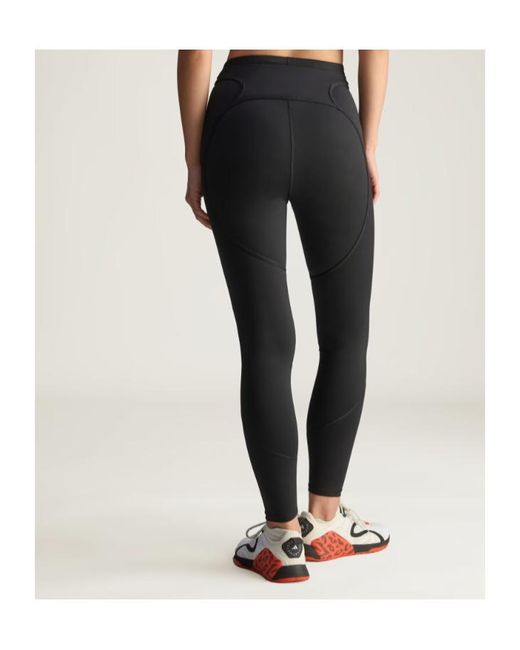 Adidas By Stella McCartney Black Panelled Logo Leggings