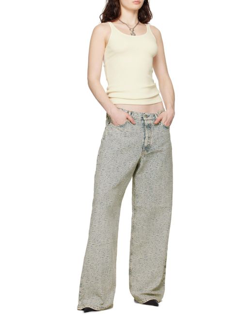 Acne Gray Acid-Wash Jeans