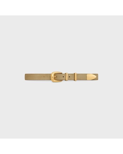 Céline Metallic Western Belt 25Mm