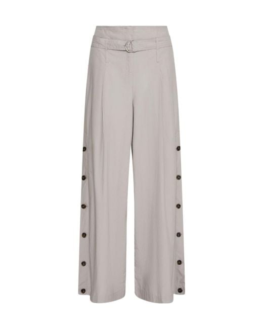 Marella Gray Slit Trousers