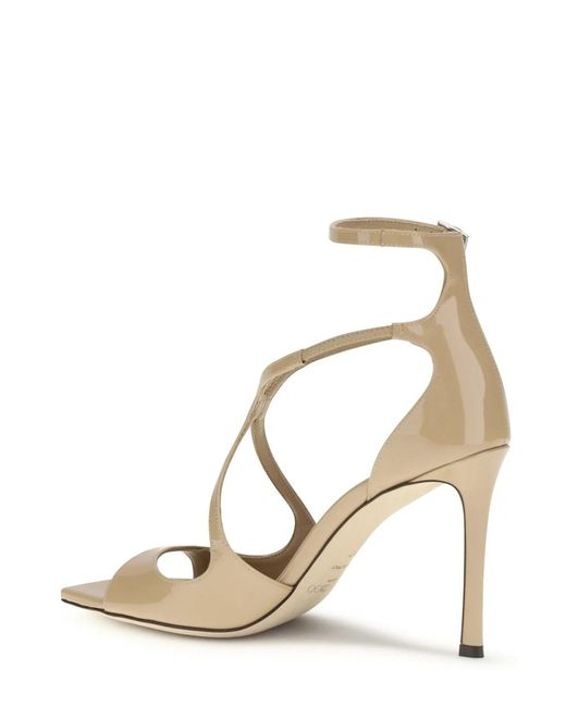 Jimmy Choo Metallic Open Toe Heeled Sandals