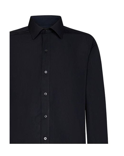 Tom Ford Blue Long-Sleeved Buttoned Shirt for men