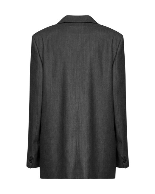 MM6 by Maison Margiela Black Single-Breasted Blazer