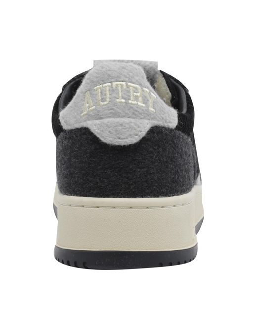 Autry Black Lace-Up Sneakers for men