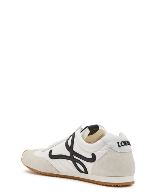 Loewe White Nylon Sports Shoes for men