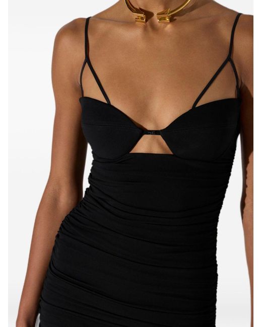 Elisabetta Franchi Black Mini Dress