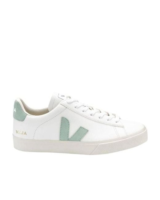 Veja White Low-Cut Lace-Up Sneakers