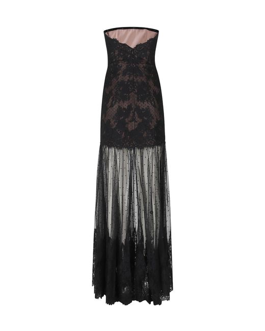 retroféte Black Vespera Lace Dress