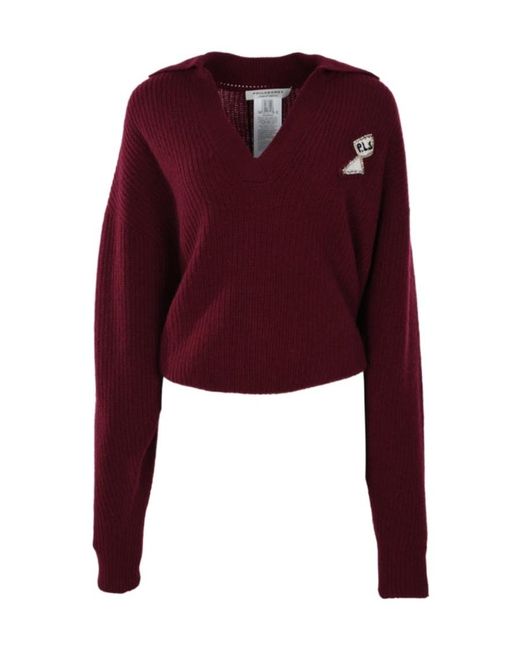 Philosophy Di Lorenzo Serafini Red Long-Sleeved Sweater