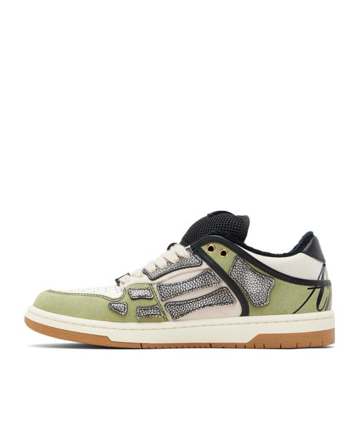 Amiri Green Lace-Up Low-Top Sneakers for men
