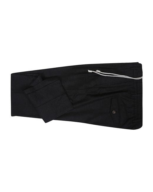 Eleventy Black Drawstring Single-Breasted Suit for men