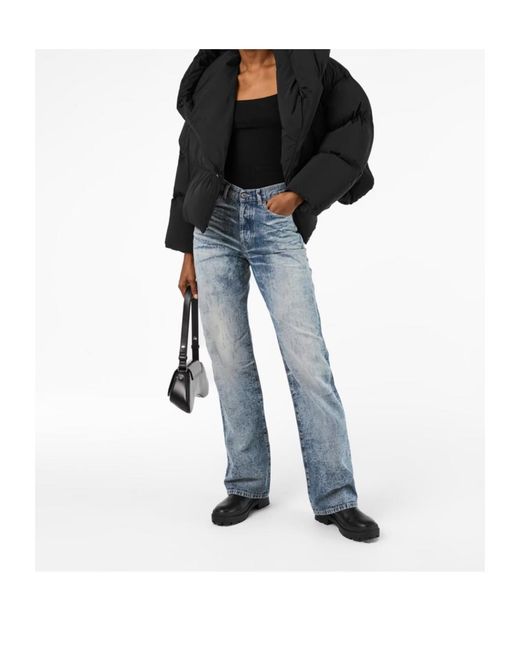 DIESEL Black Hooded Long Sleeve Short Puffer Jacket