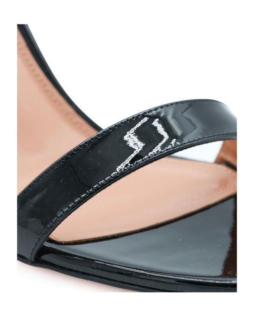 Aquazzura Metallic Open-Toe High-Heeled Sandals