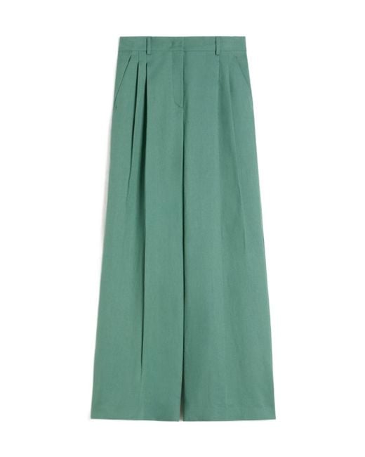 Weekend by Maxmara Green Veliero Pleated Pants