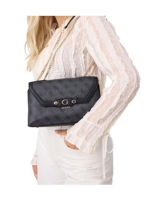 Guess Black Lindsey Crossbody Bag