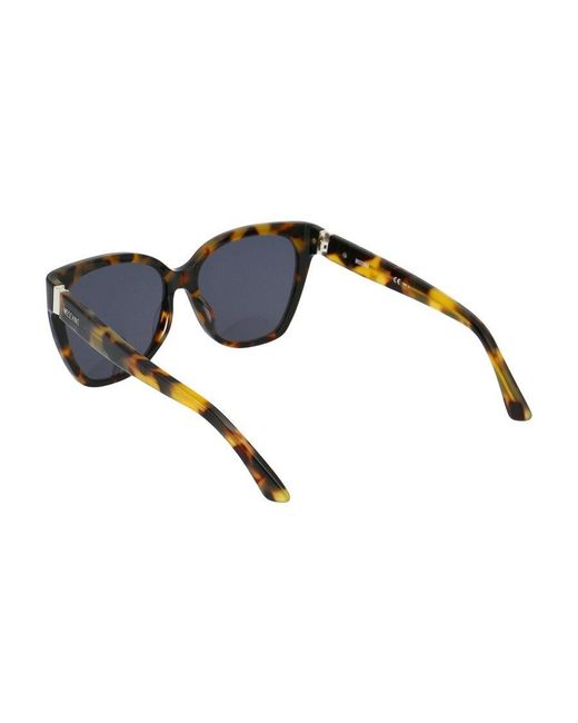 Moschino Blue Eyewear Butterfly Frame Sunglasses