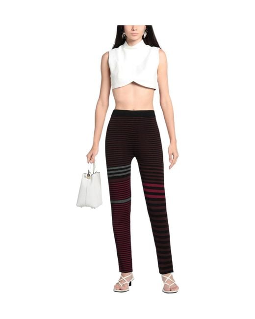 Isabel Marant Multicoloured Striped Knit Trousers