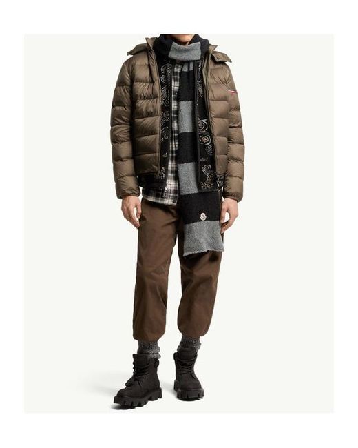 Moncler Green Ravenlock Hooded Short Down Jacket for men