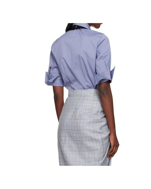 Vivienne Westwood Blue Short Sleeve Violin Shirt