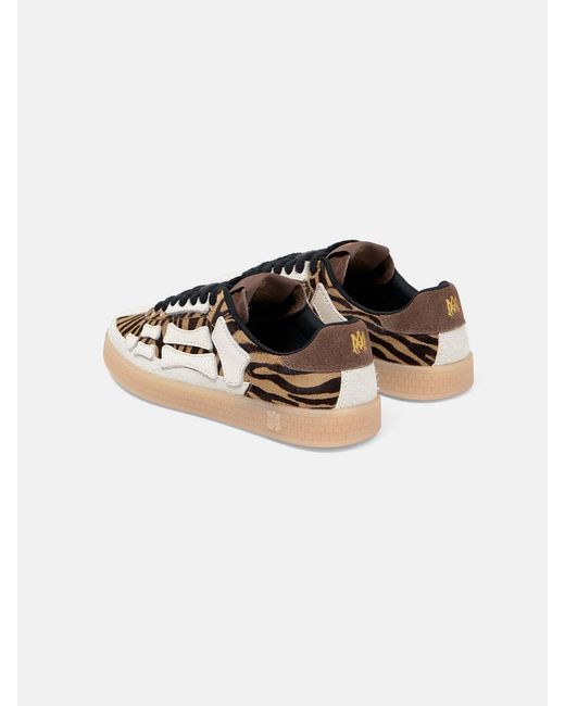 Amiri Brown Printed Bones Lace-Up Sneakers