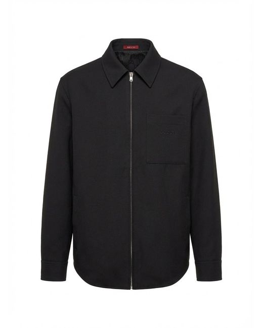 Gucci Black Twill Zip Overshirt for men