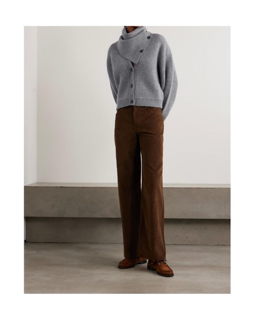 LeKasha Gray Long-Sleeved Cardigan