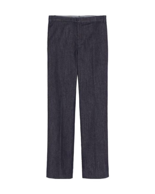 Max Mara Blue Cropped Bootcut Jeans
