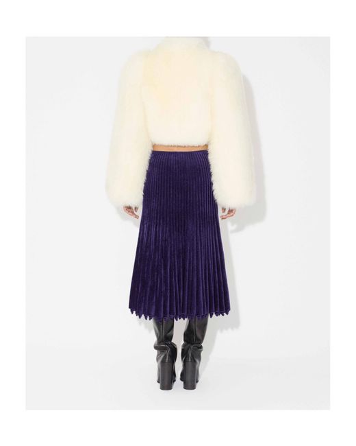 Alaïa White Alaïa Shearling Cropped Jacket