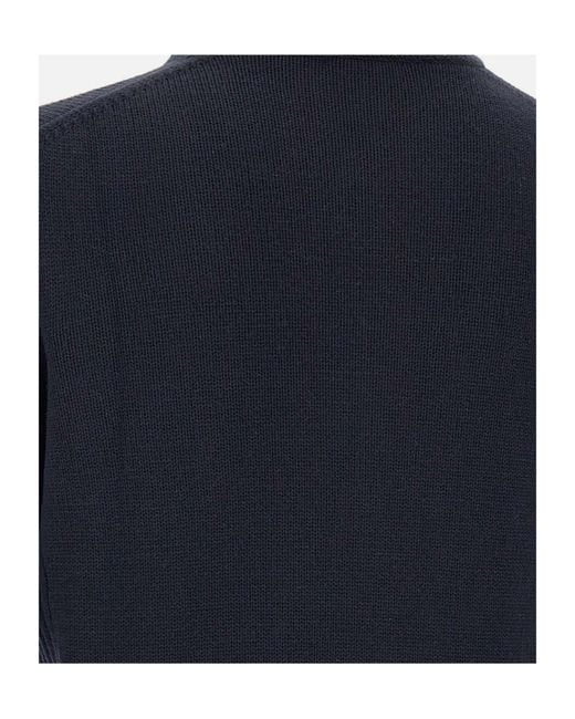 Kangra Cashmere Blue Kangra Ribbed Zip Stand-Collar Cardigan for men
