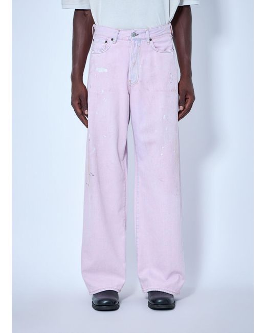 Acne Pink Belt Loop Jeans
