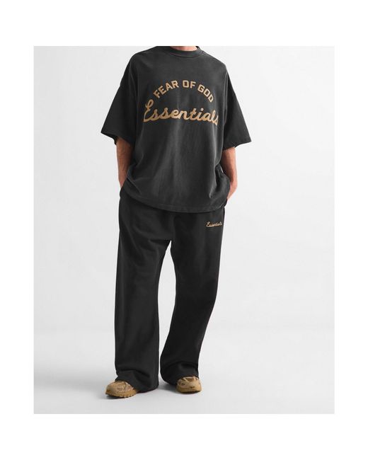 Fear Of God Gray Logo Sweatpants for men
