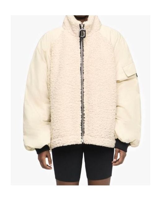 J.W. Anderson Natural Panelled Fleece Track Jacket