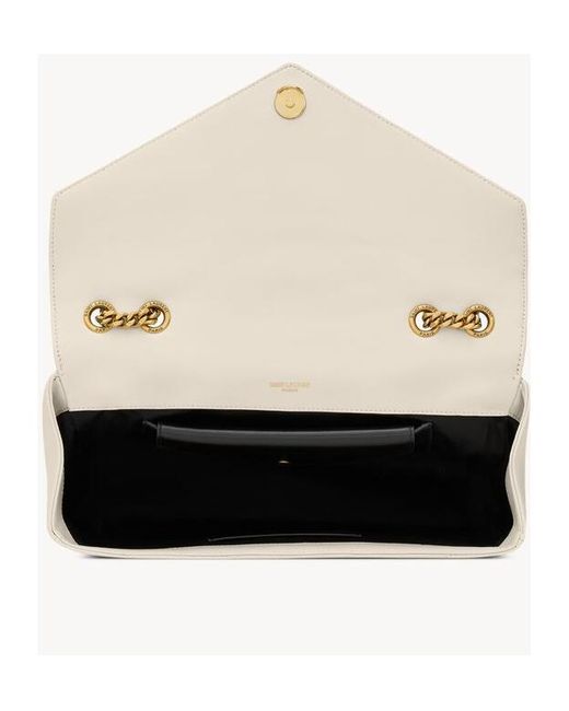 Saint Laurent White Loulou Medium Shoulder Bag
