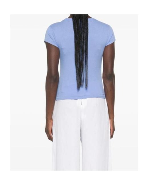 Sporty & Rich Blue Crew Neck T-Shirt