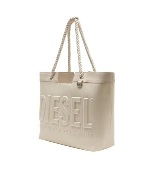 DIESEL Natural 3D Shopper Bag