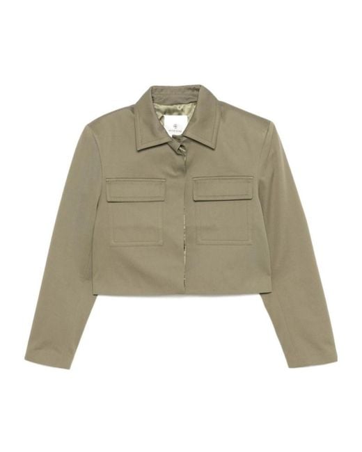 Anine Bing Natural Cropped Jacket
