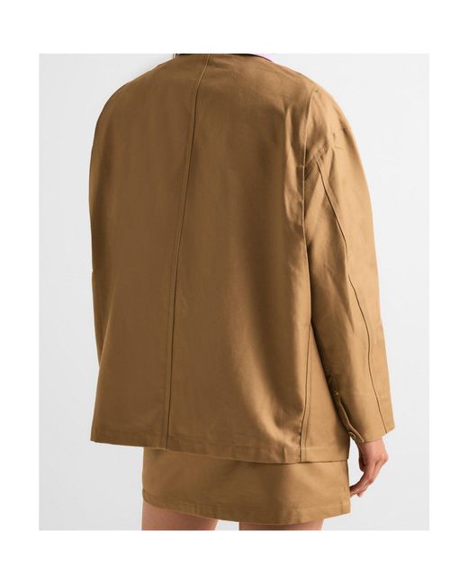 Casablanca Natural Belt-Loop Skirt