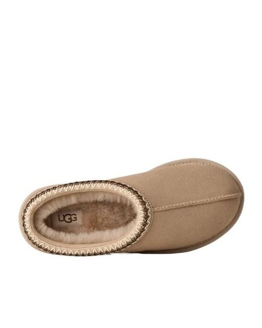 Ugg Brown Tasman Ii Logo Debossed Slippers