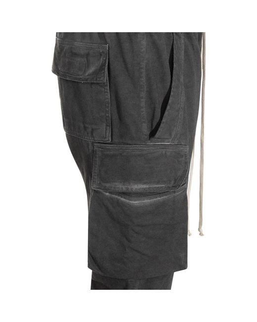 Rick Owens Gray Drawstring Casual Pants for men