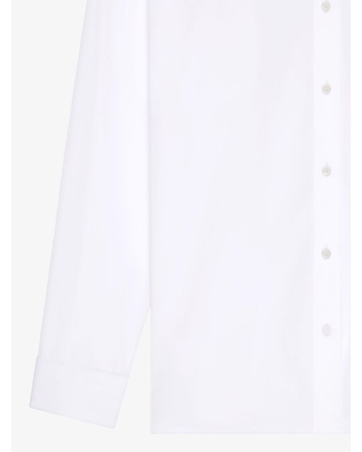 Givenchy White Split-Back Oversized Shirt