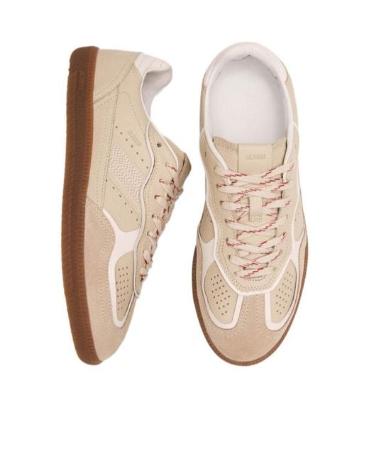 Alohas White Tb.490 Rife Grain Lace-Up Sneakers